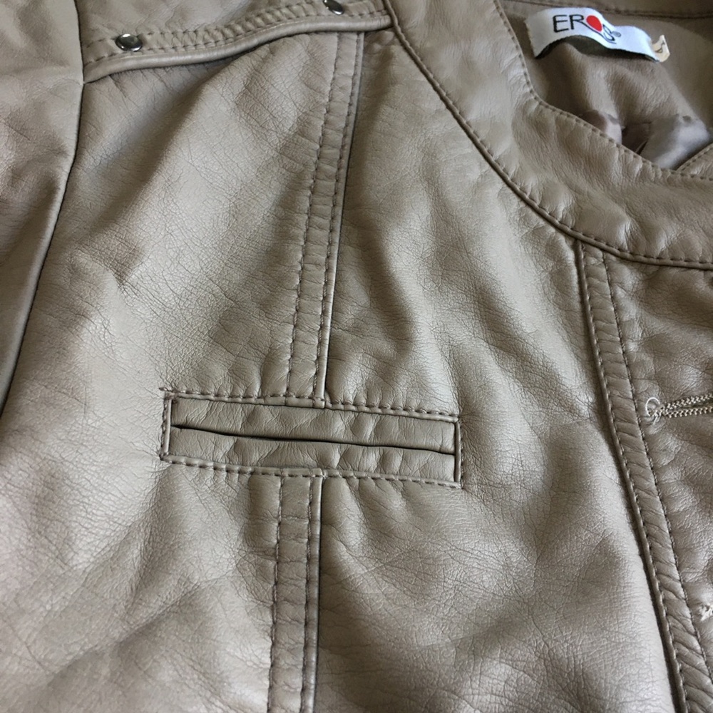 Eros Women’s Girls Night Out Jacket Faux Leather - Picture 6 of 12